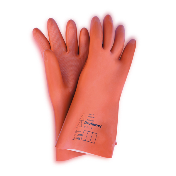 Supresión Perceptible llave inglesa guantes de seguridad para trabajos con riesgo eléctrico