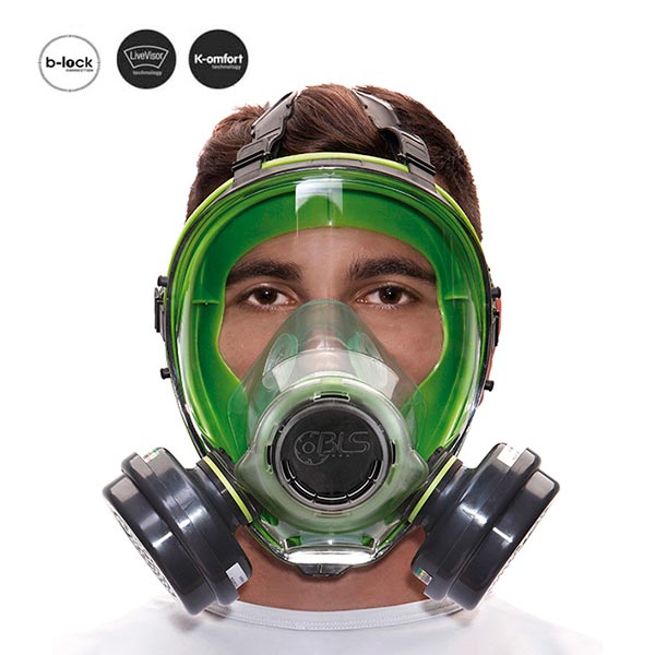 Mascarilla de protección facial completa, máscara respiradora de